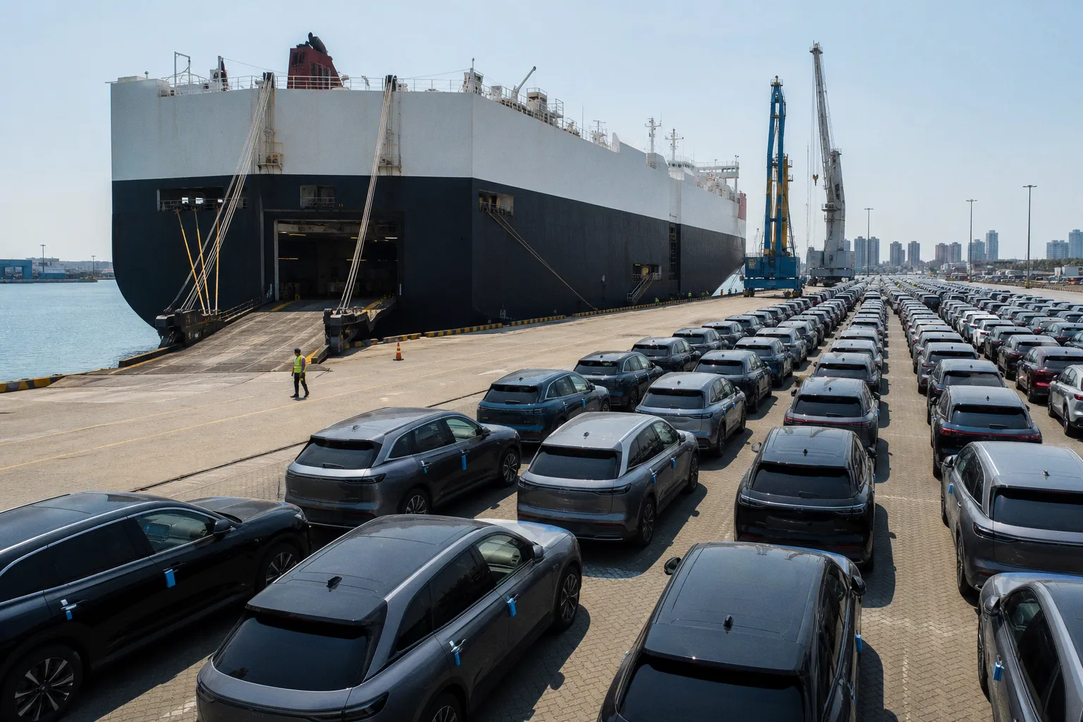 China’s passenger car exports are up 80% in June as EV demand grows, while sales drop at home